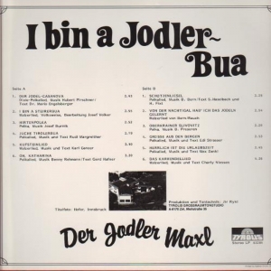 Jodler Maxl - I bin a Jodler-Bua LP 1984