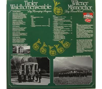 Wiltener Mnnerchor und Tiroler Waldhornensemble 1982 LP Neu