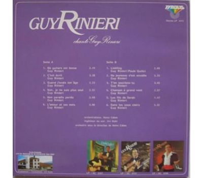 Guy Rinieri - Chante Guy Rinieri 1983 LP Neu