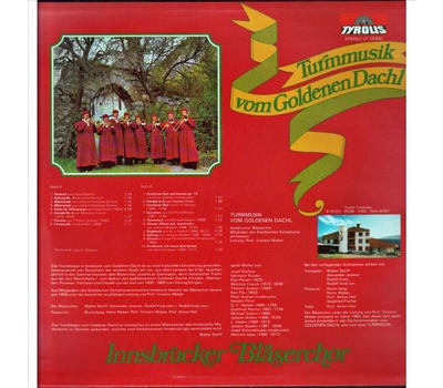 Innsbrucker Blserchor - Turmmusik vom Goldenen Dachl 1980 LP Neu