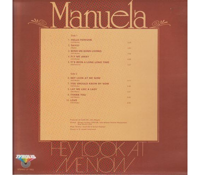 Manuela - Hey look at me now 1978 LP