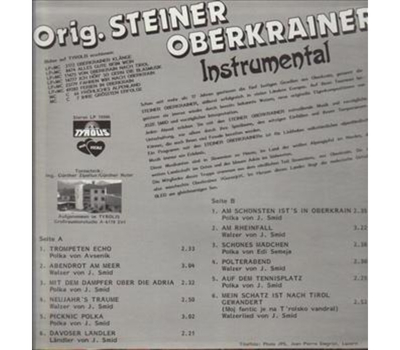 Orig. Steiner Oberkrainer - Trompetenecho Instrumental 1986 LP Neu