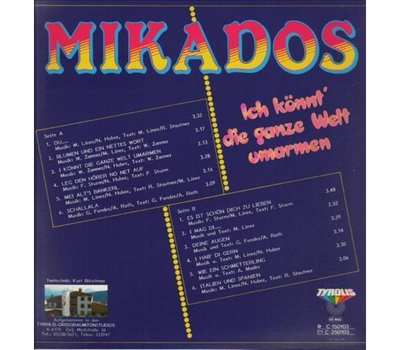 Mikados - Ich knnt die ganze Welt umarmen LP Neu