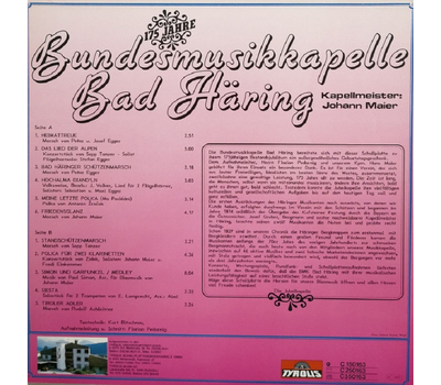 Bundesmusikkapelle Bad Hring - Instrumenetal LP 1989 Neu