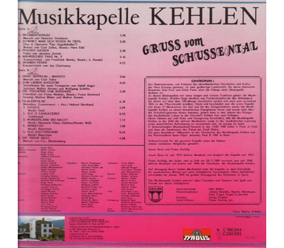 Musikkapelle Kehlen - Gru vom Schussental LP Neu