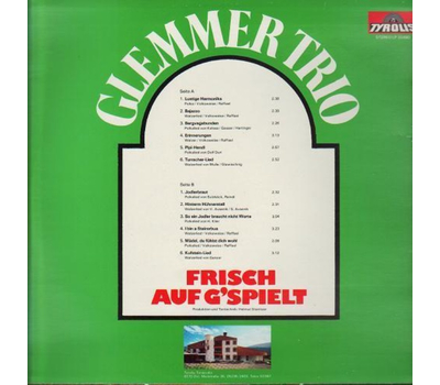 Glemmer Trio - Frisch aufgspielt 1980 LP Neu