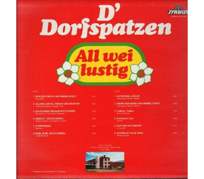 Dorfspatzen - All wei lustig 1980 LP Neu
