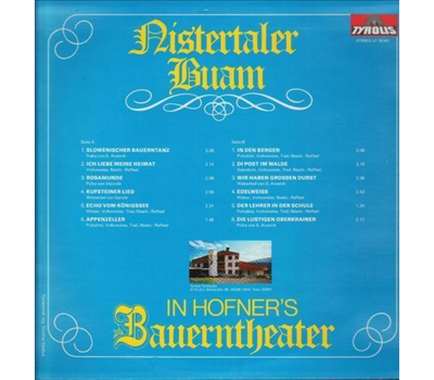 Nistertaler Buam - In Hofners Bauerntheater 1981 LP
