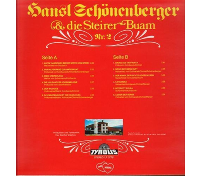 Hansl Schnenberger und die Steirer Buam - Nr. 2 1981 LP Neu