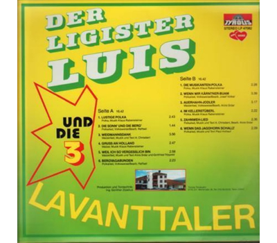 Der Ligister Luis und die 3 Lavanttaler - Lustige Polka 1982 LP