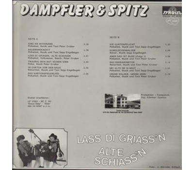 Dampfler & Spitz - La di grian alte Schian 1983 LP Neu