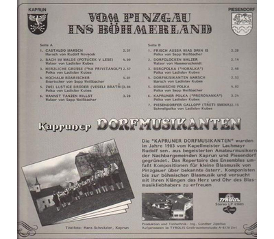 Kapruner Dorfmusikanten - Vom Pinzgau ins Bhmerland (LP Neu)