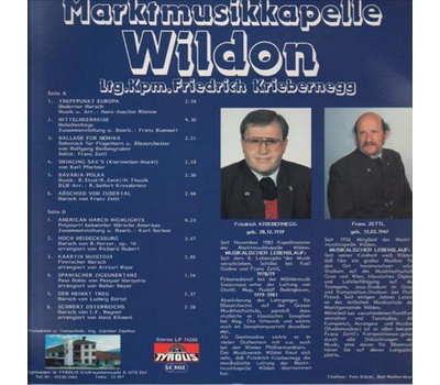 Marktkapelle Wildon - Treffpunkt Europa 1986 LP Neu