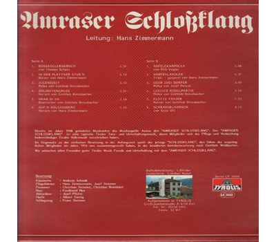 Amraser Schlossklang - Rosskoglermarsch 1986 LP Neu