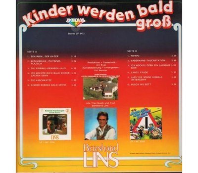 Bernhard Lins - Kinder werden bald gro 1984 LP