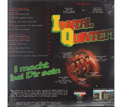 Inntal Quintett - I mecht bei dir sein 1988 LP Neu