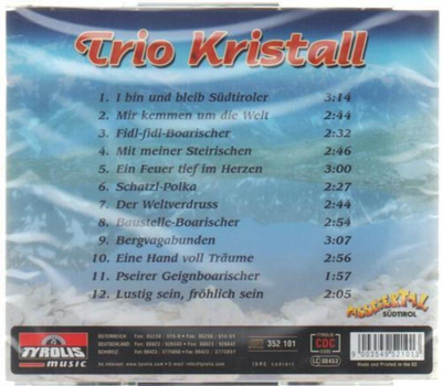 Trio Kristall - I bin und bleib Sdtiroler CD