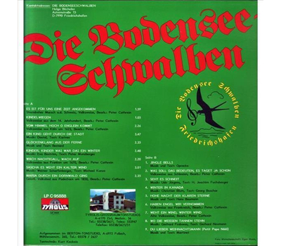 Die Bodensee-Schwalben - Winter und Weihnachten LP 1988