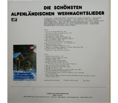 Die schnsten alpenlndischen Weihnachtslieder LP