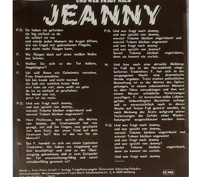 Peter Orloff - Und wer fragt nach Jeanny 1986 SP Neu