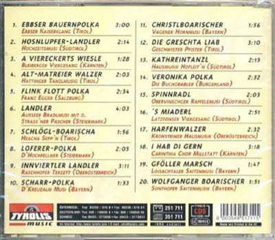 Echter Gsang, Echter Klang Volksmusik aus Bayern, sterreich & Sdtirol (Folge 1)