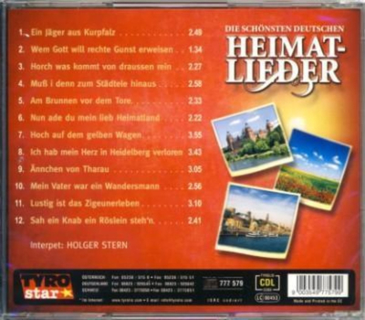 Holger Stern - Die schnsten deutschen Heimatlieder CD