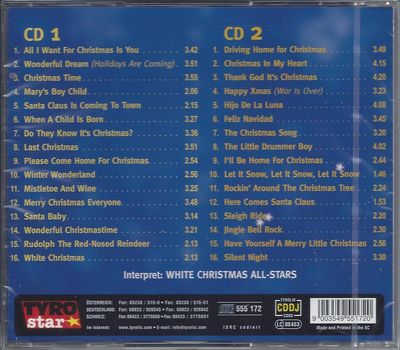 White Christmas All-Stars - Best of Christmas 32 Pop and Rock Songs 2CD