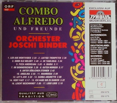 Combo Alfredo & Orchester Joschi Binder - ORF prsentiert ... Instrumental CD