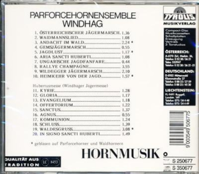 Parforcehornensemble Windhag - Hornmusik Jagdmusik Parforcehrner