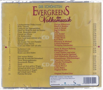 Die schnsten Evergreens der Volksmusik (2CD)