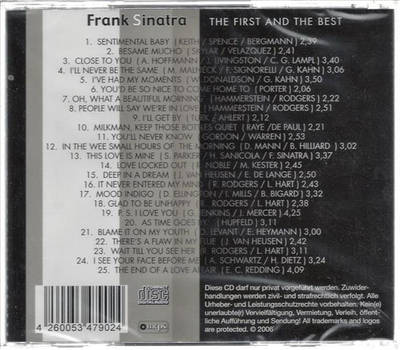 Frank Sinatra - The First and the Best