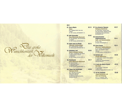 Das groe Wunschkonzert der Volksmusik 4CD Neu