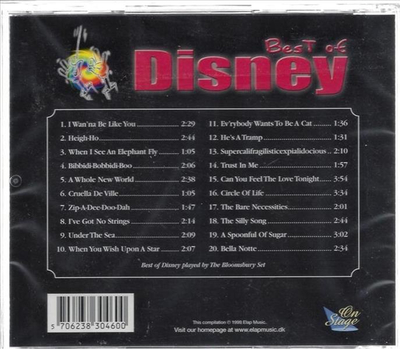 Best of Disney 20 Tracks from the Movie Classics performed by The Bloomsbury Set CD Neu