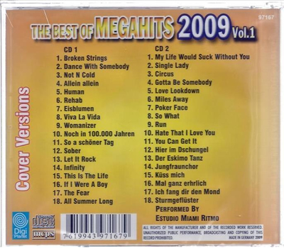 The Best of Megahits 2009 Vol. 1 2CD