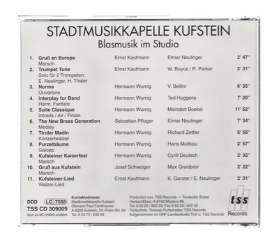 Stadtmusikkapelle Kufstein - Gru aus Kufstein Blasmusik im Studio