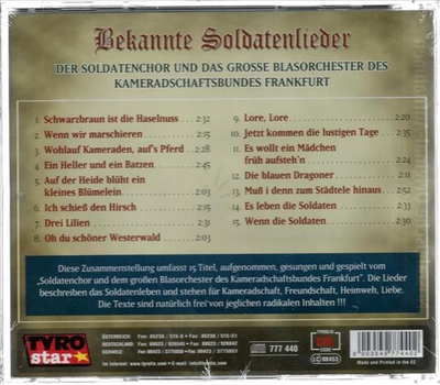 Blasorchester Kameradschaftsbund Frankfurt - Soldatenlieder Folge 1