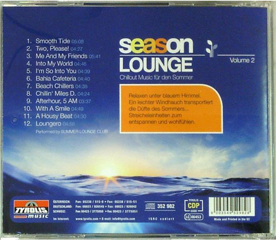 Summer Lounge Club - Season Lounge Chillout Music fr den Sommer
