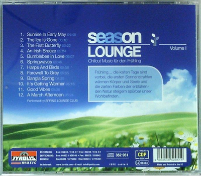 Spring Lounge Club - Season Lounge Chillout Music fr den Frhling Folge 1