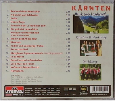 Krntner Harfenklang & Da-8Gsong - Krnten Musik einer Landschaft