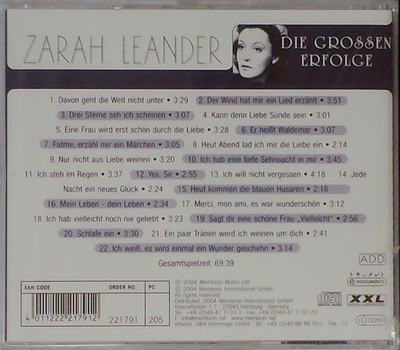 Zarah Leander - Die grossen Erfolge