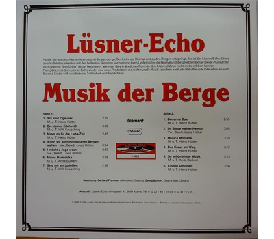 Lsner Echo - Musik der Berge LP