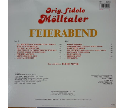 Orig. fidele Mlltaler - Feierabend LP Neu