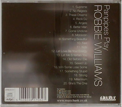 Panpipes play Robbie Williams