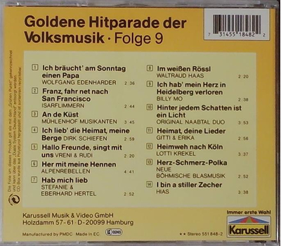 Goldene Hitparade der Volksmusik Folge 9
