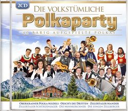 Die Volkstmliche Polkaparty 40 brig aufgspielte Polkas 2CD
