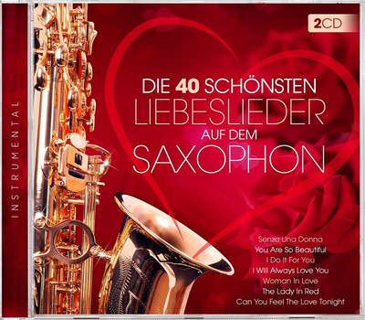 Lui Martin - Die 40 schnsten Liebeslieder auf dem Saxophon 2CD Instrumental