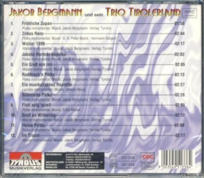 Jakob Bergmann und sein Trio Tirolerland - Fliegende Finger (Instrumental)