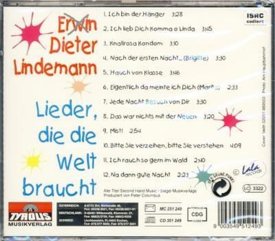 Dieter Lindemann - Lieder, die die Welt braucht