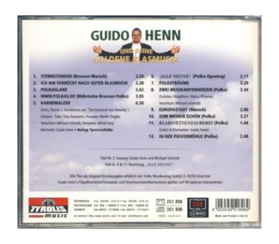 Guido Henn und seine goldene Blasmusik - Ich bin verrckt nach guter Blasmusik