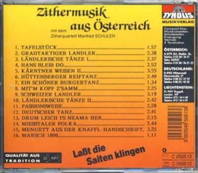 Zitherquartett Manfred Schuler - Zithermusik aus sterreich Instrumental